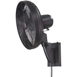 MINKA-AIRE Anywhere 15 in. Indoor/Outdoor Matte Black Wall Mount Fan -Fans Shop matte black minka aire wall mounted fans f307 mbk 1f 1000