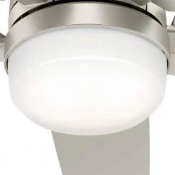 Hunter Cavera II 52 in. Indoor Matte Nickel Wifi-Enabled Smart Ceiling Fan with Light Kit & Remote -Fans Shop matte nickel hunter ceiling fans with lights 50478 66 1000