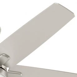 Hunter Cavera II 52 in. Indoor Matte Nickel Wifi-Enabled Smart Ceiling Fan with Light Kit & Remote -Fans Shop matte nickel hunter ceiling fans with lights 50478 77 1000