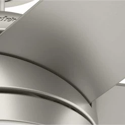 Hunter Stenson 44 in. LED Indoor Matte Nickel Ceiling Fan with Light Kit -Fans Shop matte nickel hunter ceiling fans with lights 51211 4f 1000