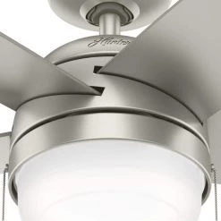 Hunter Stenson 52 in. LED Indoor Matte Nickel Ceiling Fan with Light Kit 10 Hunter Stenson 52 in. LED Indoor Matte Nickel Ceiling Fan with Light Kit -Fans Shop matte nickel hunter ceiling fans with lights 51212 44 1000