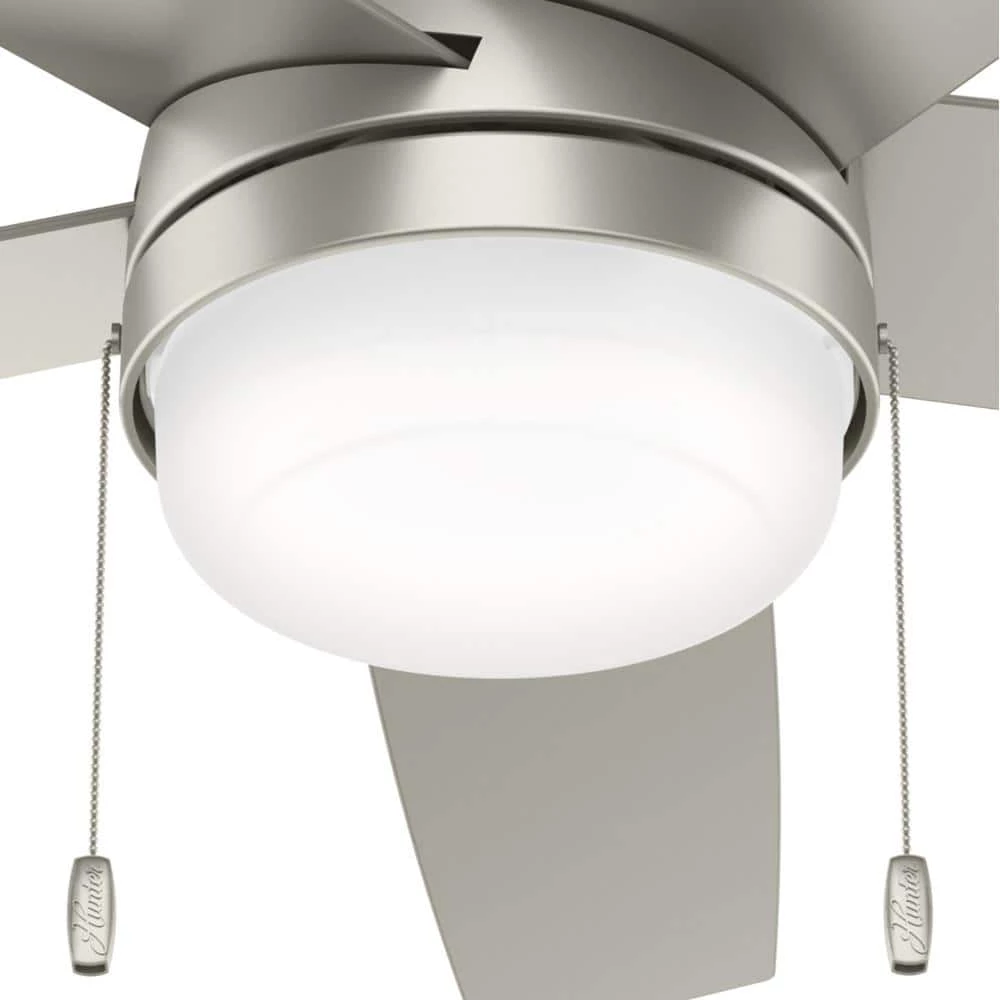 Hunter Stenson 52 in. LED Indoor Matte Nickel Ceiling Fan with Light Kit 6 Hunter Stenson 52 in. LED Indoor Matte Nickel Ceiling Fan with Light Kit - Image 6