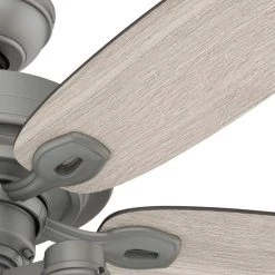 Hunter Crown Canyon 52 in. LED Indoor Matte Nickel Ceiling Fan with Light Kit -Fans Shop matte nickel hunter ceiling fans with lights 53403 1d 1000