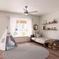 Hunter Codec 60 in. Indoor Matte Silver Smart Ceiling Fan with Remote and Light Kit -Fans Shop matte silver hunter ceiling fans with lights 51556 40 1000