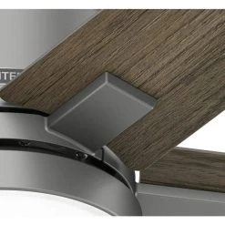 Hunter Acela 52 in. Integrated LED Indoor Matte Silver Ceiling Fan with Remote -Fans Shop matte silver hunter ceiling fans with lights 51674 1d 1000