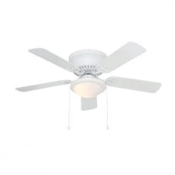 Unbranded Hugger 44 in. LED Matte White Ceiling Fan -Fans Shop matte white ceiling fans with lights al383cp mwh 1f 1000