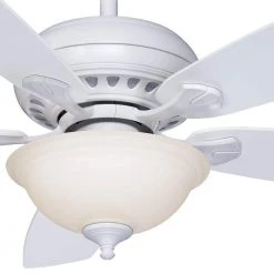 Hampton Bay Southwind 52 in. Indoor LED Matte White Ceiling Fan with 5 Reversible Blades, Light Kit, Downrod and Remote Control -Fans Shop matte white hampton bay ceiling fans with lights 52372 40 1000