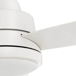 Hampton Bay Caprice 52 in. Integrated LED Indoor Matte White Ceiling Fan with Light Kit and Remote Control -Fans Shop matte white hampton bay ceiling fans with lights sw19151r mwh 1d 1000
