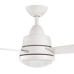 Hampton Bay Caprice 52 in. Integrated LED Indoor Matte White Ceiling Fan with Light Kit and Remote Control -Fans Shop matte white hampton bay ceiling fans with lights sw19151r mwh 40 1000