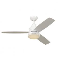 Hampton Bay Caprice 52 in. Integrated LED Indoor Matte White Ceiling Fan with Light Kit and Remote Control -Fans Shop matte white hampton bay ceiling fans with lights sw19151r mwh c3 1000