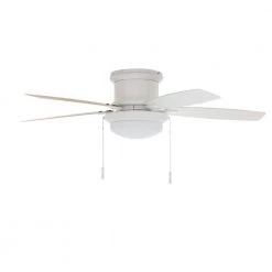 Hampton Bay Roanoke 48 in. LED Indoor/Outdoor Matte White Ceiling Fan with Light Kit -Fans Shop matte white hampton bay ceiling fans with lights yg216 mwh 66 1000