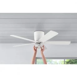 Home Decorators Collection Britton 52 in. Integrated LED Indoor Matte White Ceiling Fan with Light Kit and Remote Control 16 Home Decorators Collection Britton 52 in. Integrated LED Indoor Matte White Ceiling Fan with Light Kit and Remote Control -Fans Shop matte white home decorators collection ceiling fans with lights sw19110 mwh 4f 1000