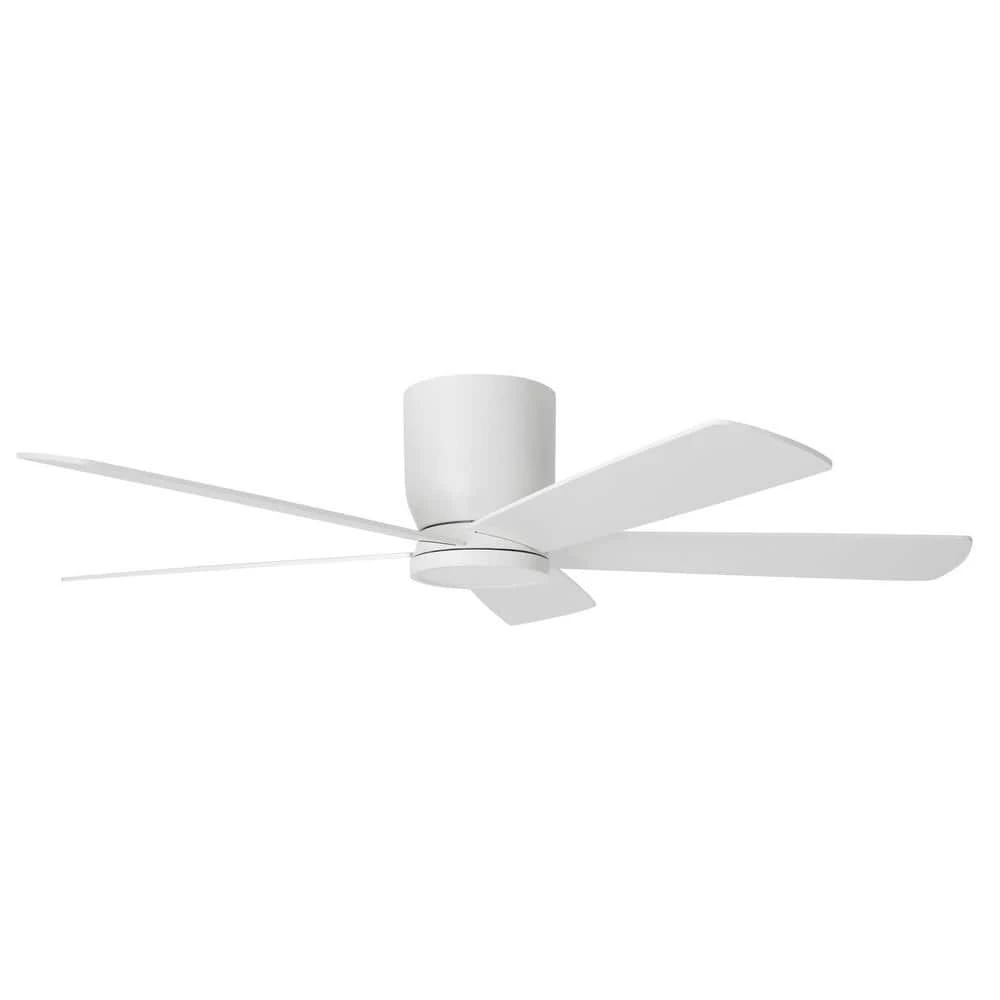 Home Decorators Collection Britton 52 in. Integrated LED Indoor Matte White Ceiling Fan with Light Kit and Remote Control 1 Home Decorators Collection Britton 52 in. Integrated LED Indoor Matte White Ceiling Fan with Light Kit and Remote Control