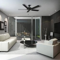 Hampton Bay Farmington 52 in. Indoor Natural Iron Ceiling Fan -Fans Shop natural iron ceiling fans without lights 32764 77 1000