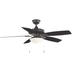 Hampton Bay Gazebo III 52 in. Indoor/Outdoor Natural Iron Ceiling Fan with Light Kit -Fans Shop natural iron hampton bay ceiling fans with lights yg836a ni c3 1000