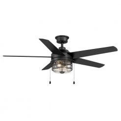 Home Decorators Collection Colbridge 52 in. LED Indoor/Outdoor Natural Iron Ceiling Fan with Light