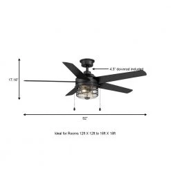 Home Decorators Collection Colbridge 52 in. LED Indoor/Outdoor Natural Iron Ceiling Fan with Light -Fans Shop natural iron home decorators collection ceiling fans with lights ak127 ni a0 1000