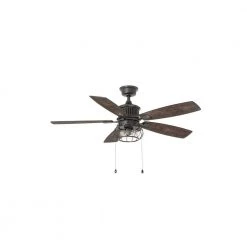 Home Decorators Collection Aldenshire 52 in. LED Indoor/Outdoor Natural Iron Ceiling Fan with Light Kit -Fans Shop natural iron home decorators collection ceiling fans with lights yg726 ni a0 1000