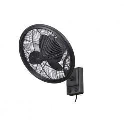 Home Decorators Collection Bentley II 18 in. Indoor/Outdoor Natural Iron Oscillating Wall Fan