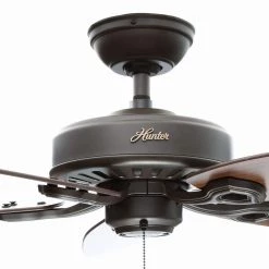 Hunter Builder Elite 52 in. Indoor New Bronze Ceiling Fan -Fans Shop new bronze hunter ceiling fans without lights 53242 77 1000