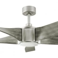 Home Decorators Collection Sky Parlor 56 in. Integrated LED Indoor Burnished Nickel Ceiling Fan with Light -Fans Shop nickel home decorators collection ceiling fans with lights 34613 66 1000