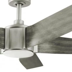 Home Decorators Collection Sky Parlor 56 in. Integrated LED Indoor Burnished Nickel Ceiling Fan with Light -Fans Shop nickel home decorators collection ceiling fans with lights 34613 a0 1000