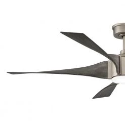 Home Decorators Collection Sky Parlor 56 in. Integrated LED Indoor Burnished Nickel Ceiling Fan with Light -Fans Shop nickel home decorators collection ceiling fans with lights 34613 c3 1000