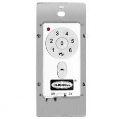 Hubbell Lighting Hubbell Industrial 96 in. Six-Blade Indoor/Outdoor Nickel Dual Mount Ceiling Fan with Wall Control -Fans Shop nickel hubbell lighting ceiling fans without lights p250018 152 66 1000