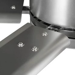 Hubbell Lighting Hubbell Industrial 96 in. Six-Blade Indoor/Outdoor Nickel Dual Mount Ceiling Fan with Wall Control -Fans Shop nickel hubbell lighting ceiling fans without lights p250018 152 76 1000