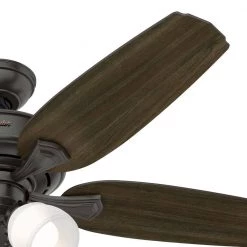 Hunter Channing II 52 in. LED Indoor Noble Bronze Ceiling Fan with Light Kit -Fans Shop noble bronze hunter ceiling fans with lights 50508 1d 1000