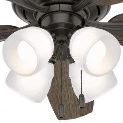 Hunter Channing II 52 in. LED Indoor Noble Bronze Ceiling Fan with Light Kit -Fans Shop noble bronze hunter ceiling fans with lights 50508 40 1000