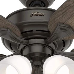 Hunter Channing II 52 in. LED Indoor Noble Bronze Ceiling Fan with Light Kit -Fans Shop noble bronze hunter ceiling fans with lights 50508 77 1000