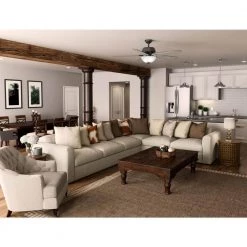 Hunter Reveille 60 in. LED Indoor Noble Bronze Ceiling Fan with Light and Remote -Fans Shop noble bronze hunter ceiling fans with lights 50580 a0 1000