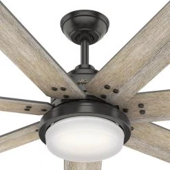 Hunter Whittington 70 in. LED Indoor Noble Bronze Ceiling Fan with Light and Remote -Fans Shop noble bronze hunter ceiling fans with lights 51185 1f 1000