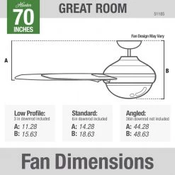Hunter Whittington 70 in. LED Indoor Noble Bronze Ceiling Fan with Light and Remote -Fans Shop noble bronze hunter ceiling fans with lights 51185 c3 1000