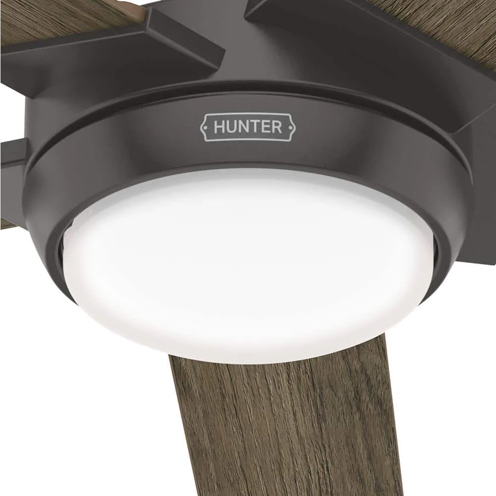 Hunter Byhalia 52 in. Indoor Noble Bronze Ceiling Fan with Light and Remote Control 5 Hunter Byhalia 52 in. Indoor Noble Bronze Ceiling Fan with Light and Remote Control - Image 5