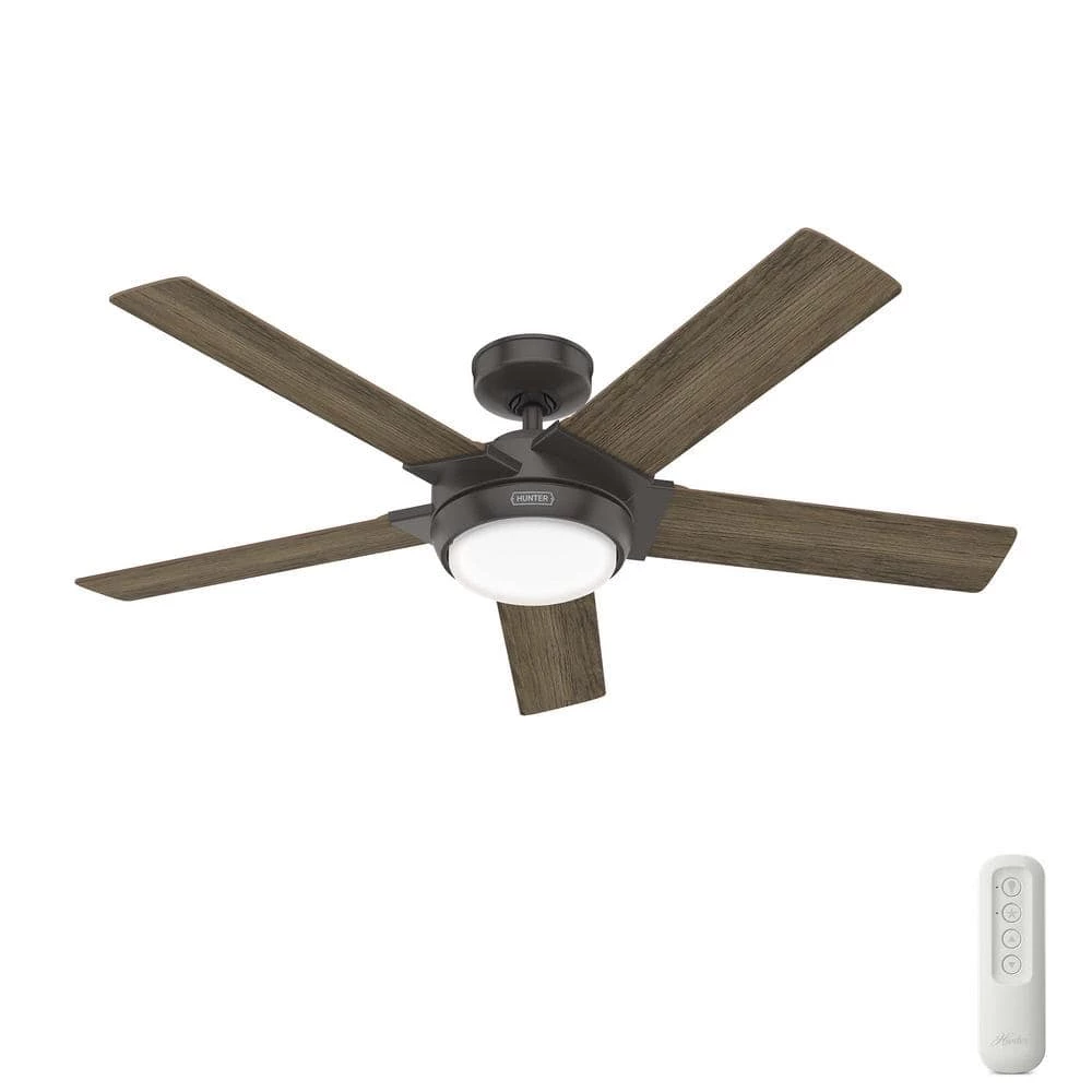Hunter Byhalia 52 in. Indoor Noble Bronze Ceiling Fan with Light and Remote Control 1 Hunter Byhalia 52 in. Indoor Noble Bronze Ceiling Fan with Light and Remote Control