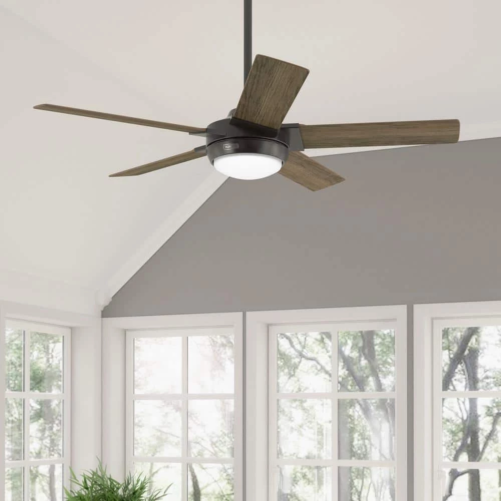 Hunter Byhalia 52 in. Indoor Noble Bronze Ceiling Fan with Light and Remote Control 2 Hunter Byhalia 52 in. Indoor Noble Bronze Ceiling Fan with Light and Remote Control - Image 2