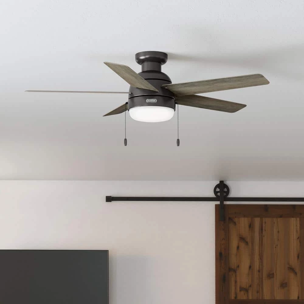 Hunter Avenue 52 in. Indoor Noble Bronze Ceiling Fan With Light Kit 2 Hunter Avenue 52 in. Indoor Noble Bronze Ceiling Fan With Light Kit - Image 2