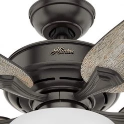 Channing 54 in. LED Indoor Easy Install Noble Bronze Ceiling Fan with HunterExpress Feature Set and Remote -Fans Shop noble bronze hunter ceiling fans with lights 53366 44 1000