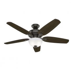 Channing 54 in. LED Indoor Easy Install Noble Bronze Ceiling Fan with HunterExpress Feature Set and Remote -Fans Shop noble bronze hunter ceiling fans with lights 53366 a0 1000