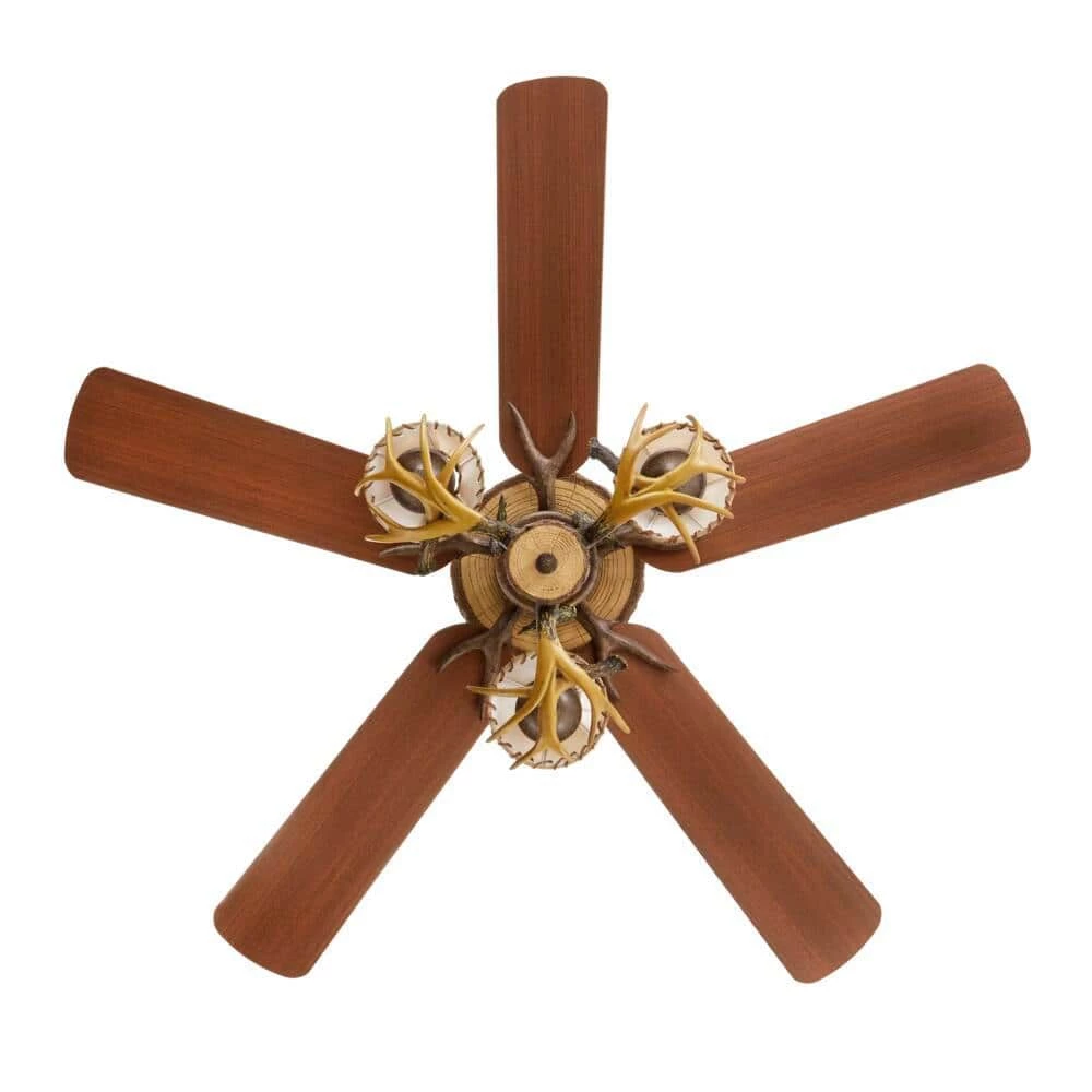 Hampton Bay Lodge 52 in. LED Nutmeg Ceiling Fan with Light and Remote Control 8 Hampton Bay Lodge 52 in. LED Nutmeg Ceiling Fan with Light and Remote Control - Image 8