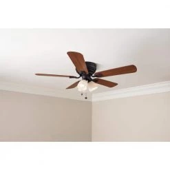 Hampton Bay Blair 52 in. LED Indoor Oil-Rubbed Bronze Ceiling Fan with Light Kit -Fans Shop oil rubbed bronze hampton bay ceiling fans with lights 51732 40 1000