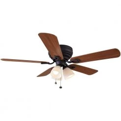 Hampton Bay Blair 52 in. LED Indoor Oil-Rubbed Bronze Ceiling Fan with Light Kit -Fans Shop oil rubbed bronze hampton bay ceiling fans with lights 51732 c3 1000