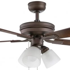 Hampton Bay Sinclair II 44 in. Indoor Oil Rubbed Bronze LED Ceiling Fan with Light -Fans Shop oil rubbed bronze hampton bay ceiling fans with lights al958b eb 40 1000