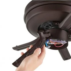 Hampton Bay Sinclair II 44 in. Indoor Oil Rubbed Bronze LED Ceiling Fan with Light -Fans Shop oil rubbed bronze hampton bay ceiling fans with lights al958b eb 4f 1000