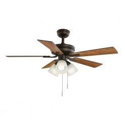 Hampton Bay Sinclair II 44 in. Indoor Oil Rubbed Bronze LED Ceiling Fan with Light -Fans Shop oil rubbed bronze hampton bay ceiling fans with lights al958b eb c3 1000