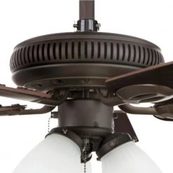 Hampton Bay Glendale 42 in. LED Indoor Oil-Rubbed Bronze Ceiling Fan with Light Kit -Fans Shop oil rubbed bronze hampton bay ceiling fans with lights am212 orb 1d 1000