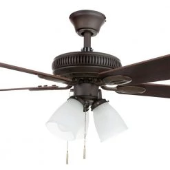 Hampton Bay Glendale 42 in. LED Indoor Oil-Rubbed Bronze Ceiling Fan with Light Kit -Fans Shop oil rubbed bronze hampton bay ceiling fans with lights am212 orb 66 1000