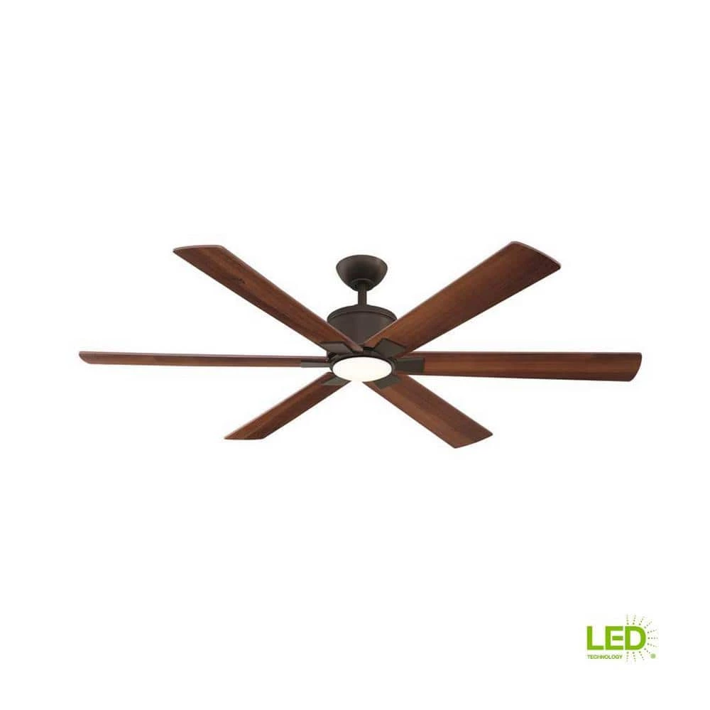 Home Decorators Collection Renwick 60 in. Integrated LED Indoor Oil Rubbed Bronze Ceiling Fan with Light Kit and Remote Control 6 Home Decorators Collection Renwick 60 in. Integrated LED Indoor Oil Rubbed Bronze Ceiling Fan with Light Kit and Remote Control - Image 6